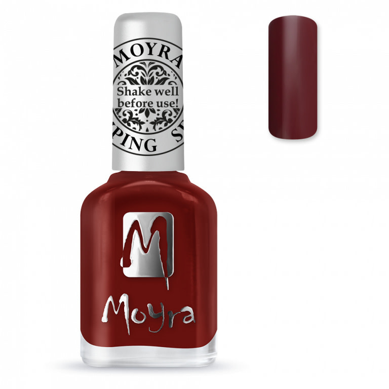 Moyra Stamping nail polish SP 03 Burgundy Red