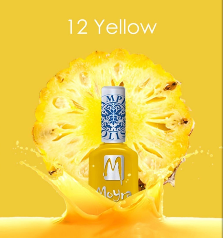 Moyra Stamping nail polish SP12 Yellow