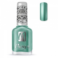 Moyra Stamping nail polish SP27 Chrome Green