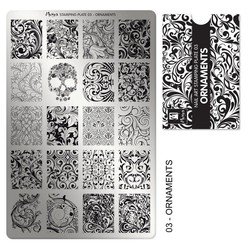 Moyra Stamping plate 03 Ornaments