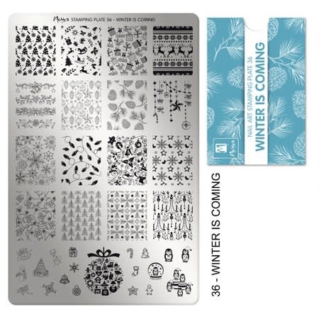 Moyra Stamping plate 36 Winter is coming