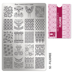 Moyra Stamping plate 52 Filigree