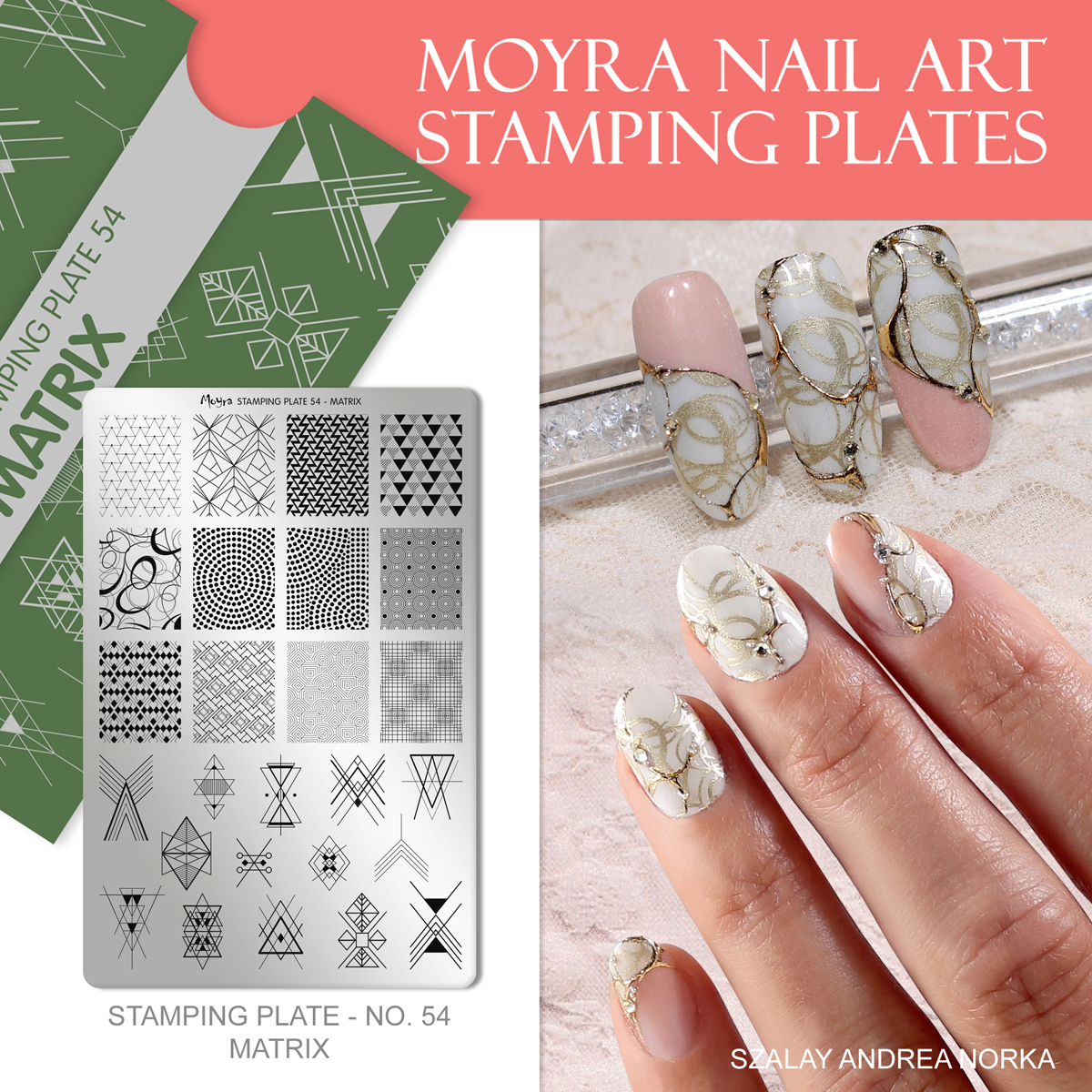 Moyra Stamping plate 54 Matrix