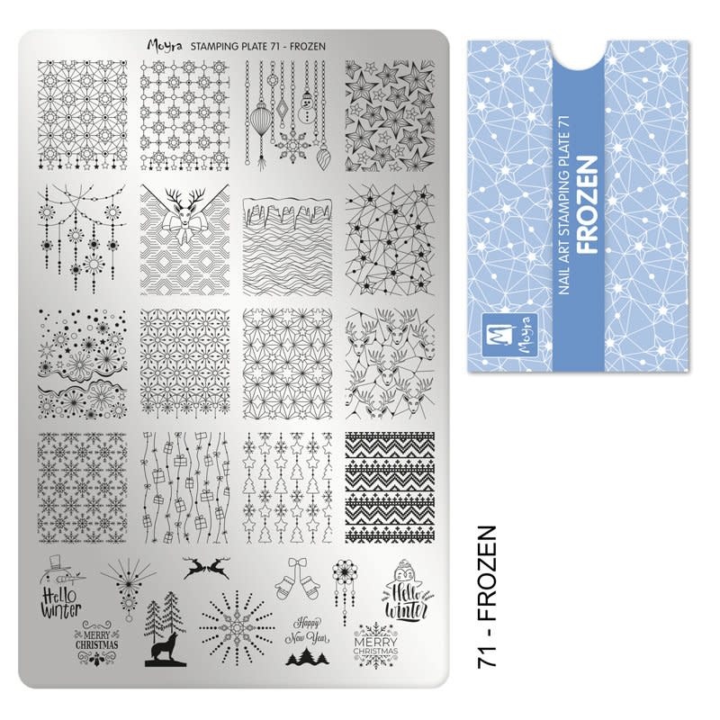 Moyra Stamping plate 71 Frozen