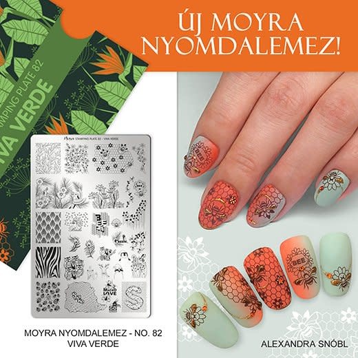 Moyra Stamping plate 82 Viva verde