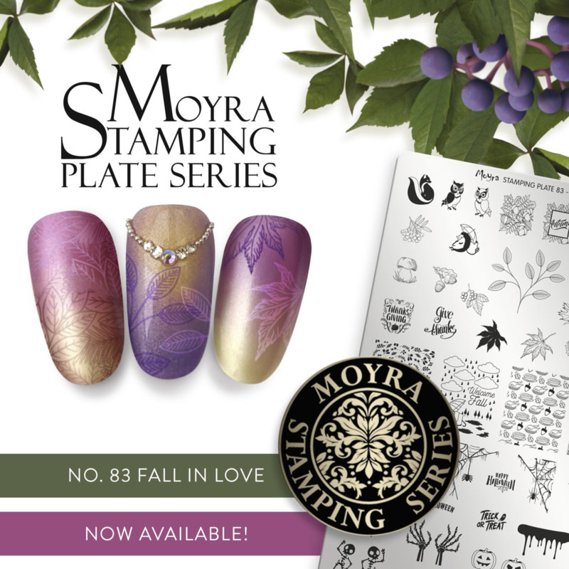 Moyra Stamping plate 83 Fall in love