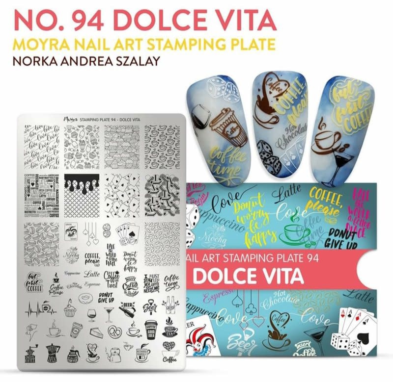 Moyra Stamping plate 94 Dolce Vita