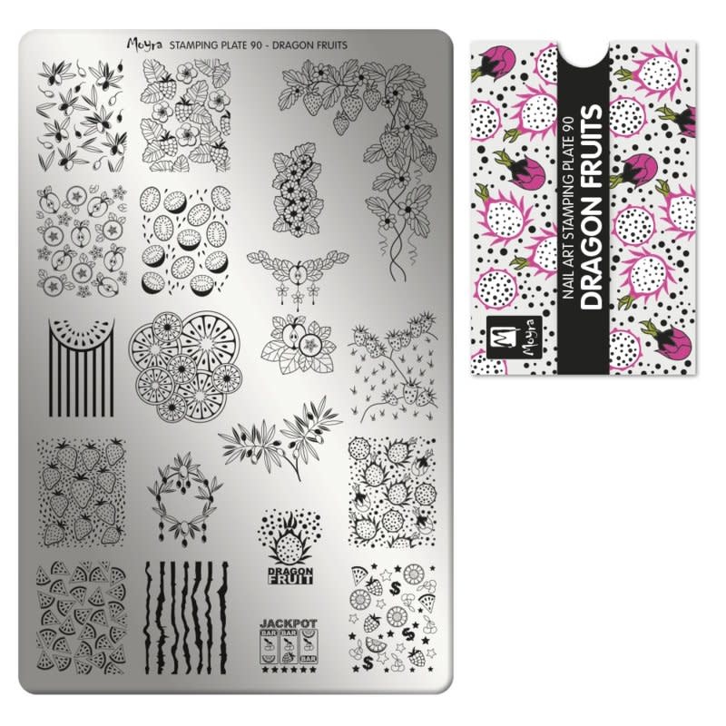 Moyra Stamping plate 90 Dragon fruits