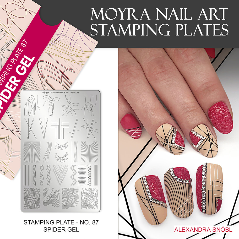 Moyra Stamping plate 87 Spider Gel