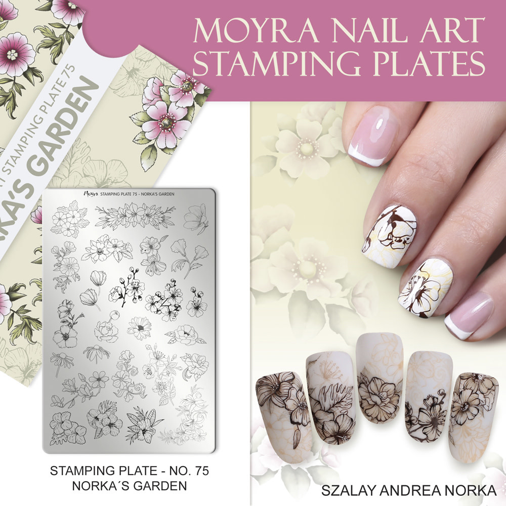 Moyra Stamping plate 75 Norka's garden
