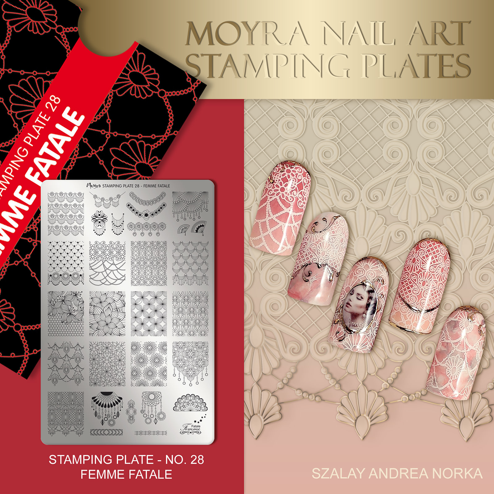 Moyra Stamping plate 28 Femme Fatale