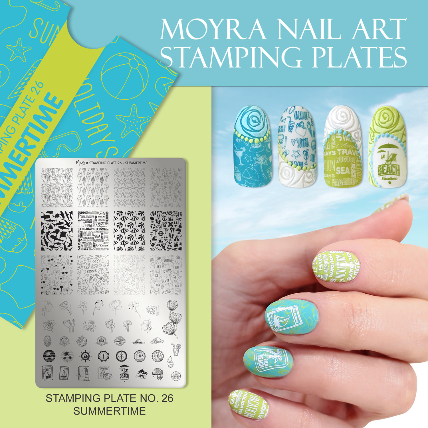 Moyra Stamping plate 26 Summertime