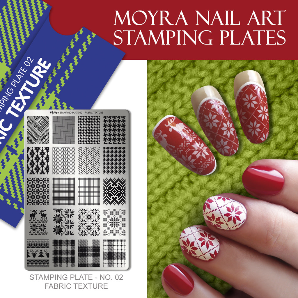 Moyra Stamping plate 02 Fabric texture