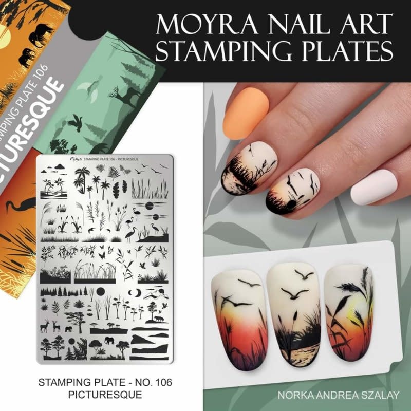 Moyra Stamping plate 106 Picturesque