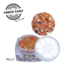 Urban Nails Pixie Glitter PG15 Oranje Roest