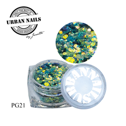 Urban Nails Pixie Glitter PG21 Groen Blauw