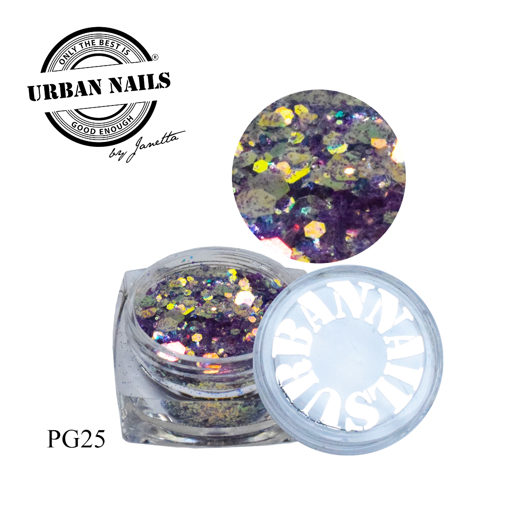 Urban Nails Pixie Glitter PG25 Paars Mix