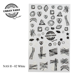 Nailart sticker II 02 Wit