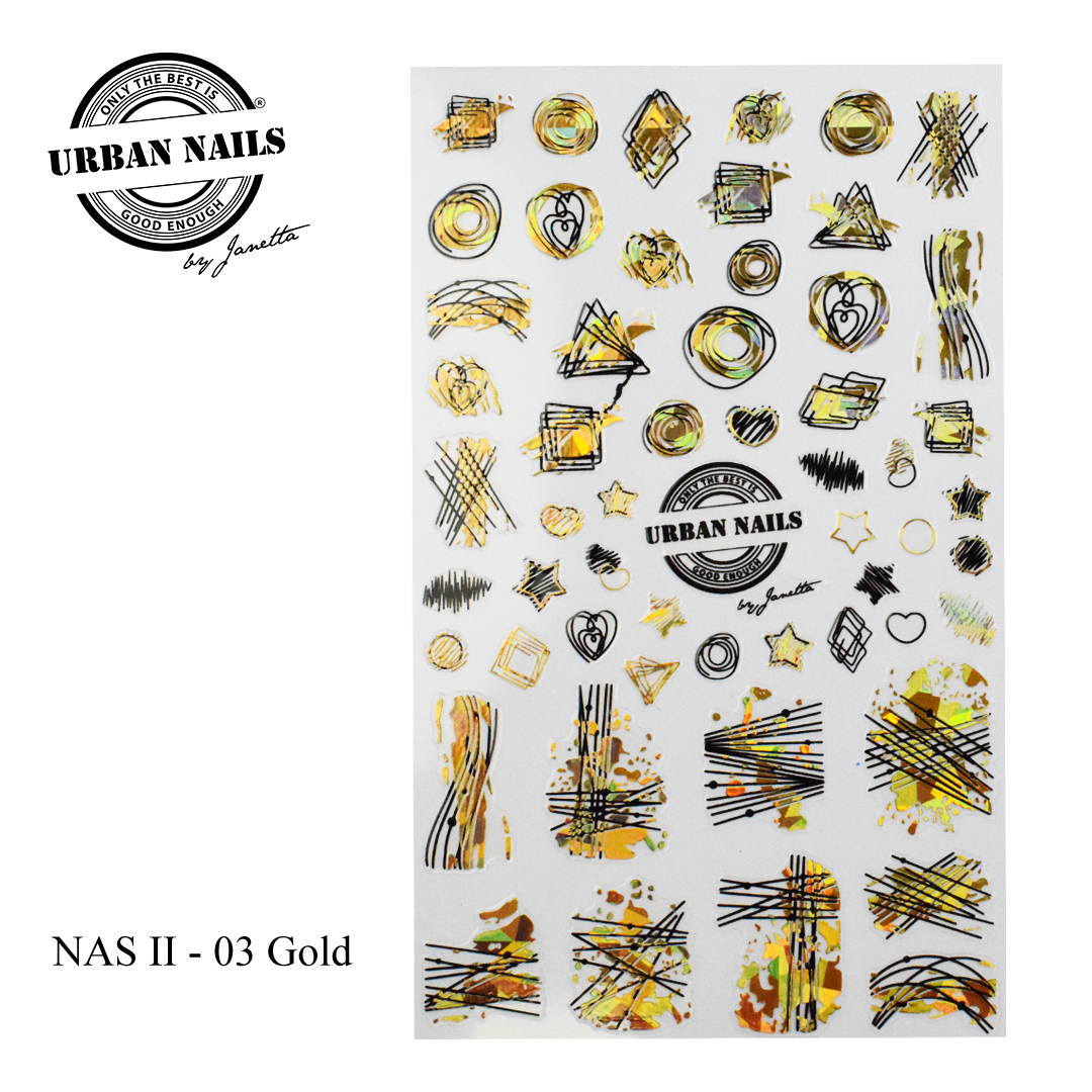 Nailart sticker II 03 Goud