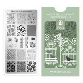 Moyra Mini Stamping plate 110 My secret garden