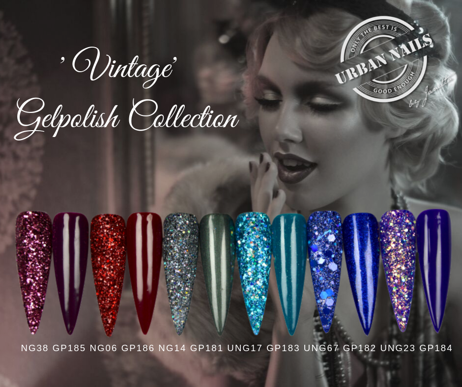 Be Jeweled Gelpolish Collection Vintage en passende Glitters