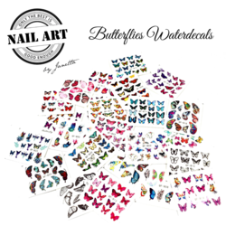 Butterfly Water Decal 24 Velletjes