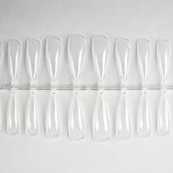 Press-On Tips Stiletto Clear 72 stuks