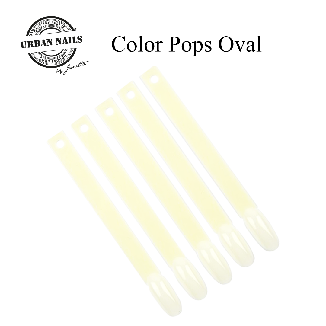 Color Pop Oval Clear Ring 50 stuks