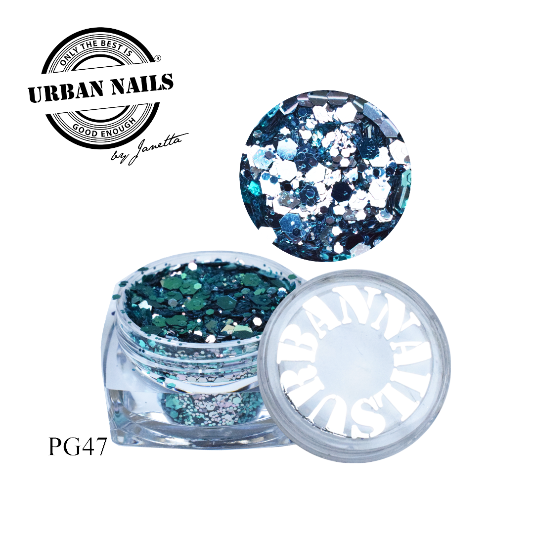 Urban Nails Pixie Glitter PG47 Turquoise Blauw Chameleon