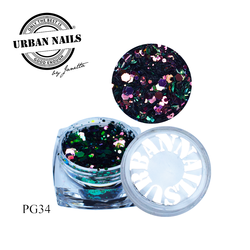 Urban Nails Pixie Glitter PG34 Roze Groen Chameleon