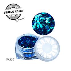 Urban Nails Pixie Glitter PG37 Turquoise Blauw