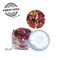 Urban Nails Pixie Glitter PG39 Roze Oranje Chameleon