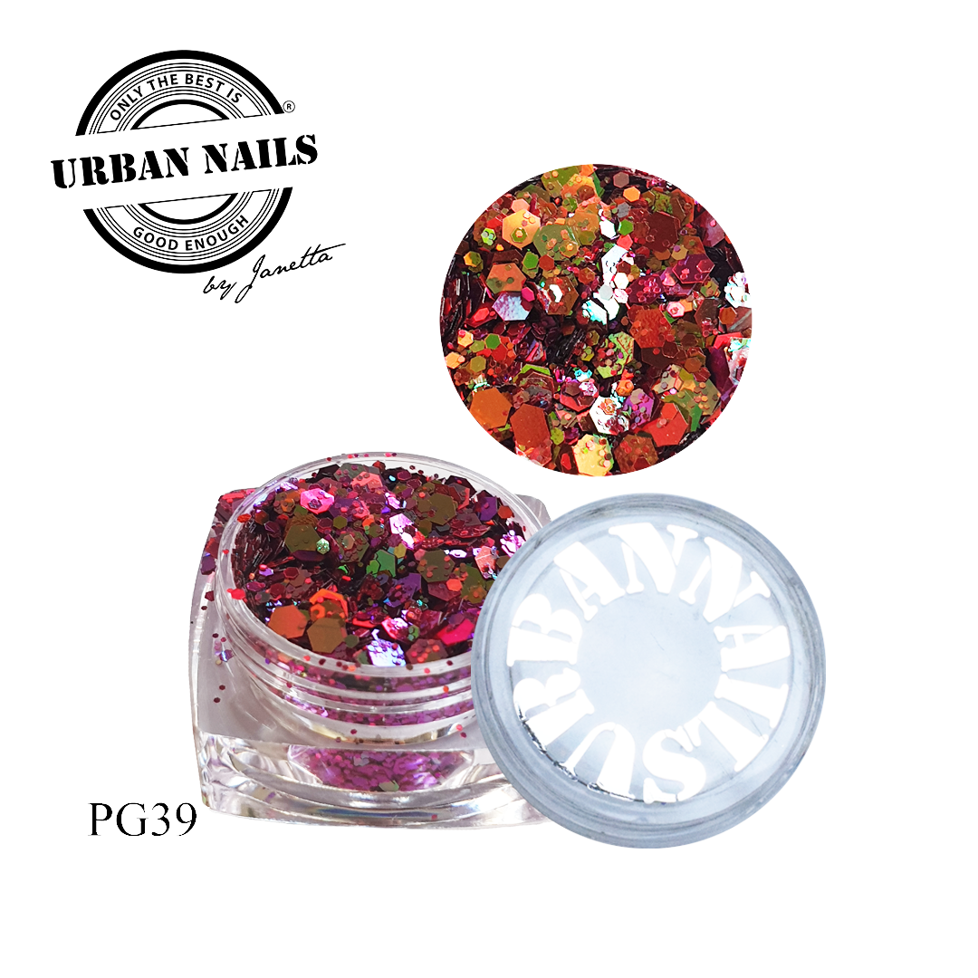 Urban Nails Pixie Glitter PG39 Roze Oranje Chameleon