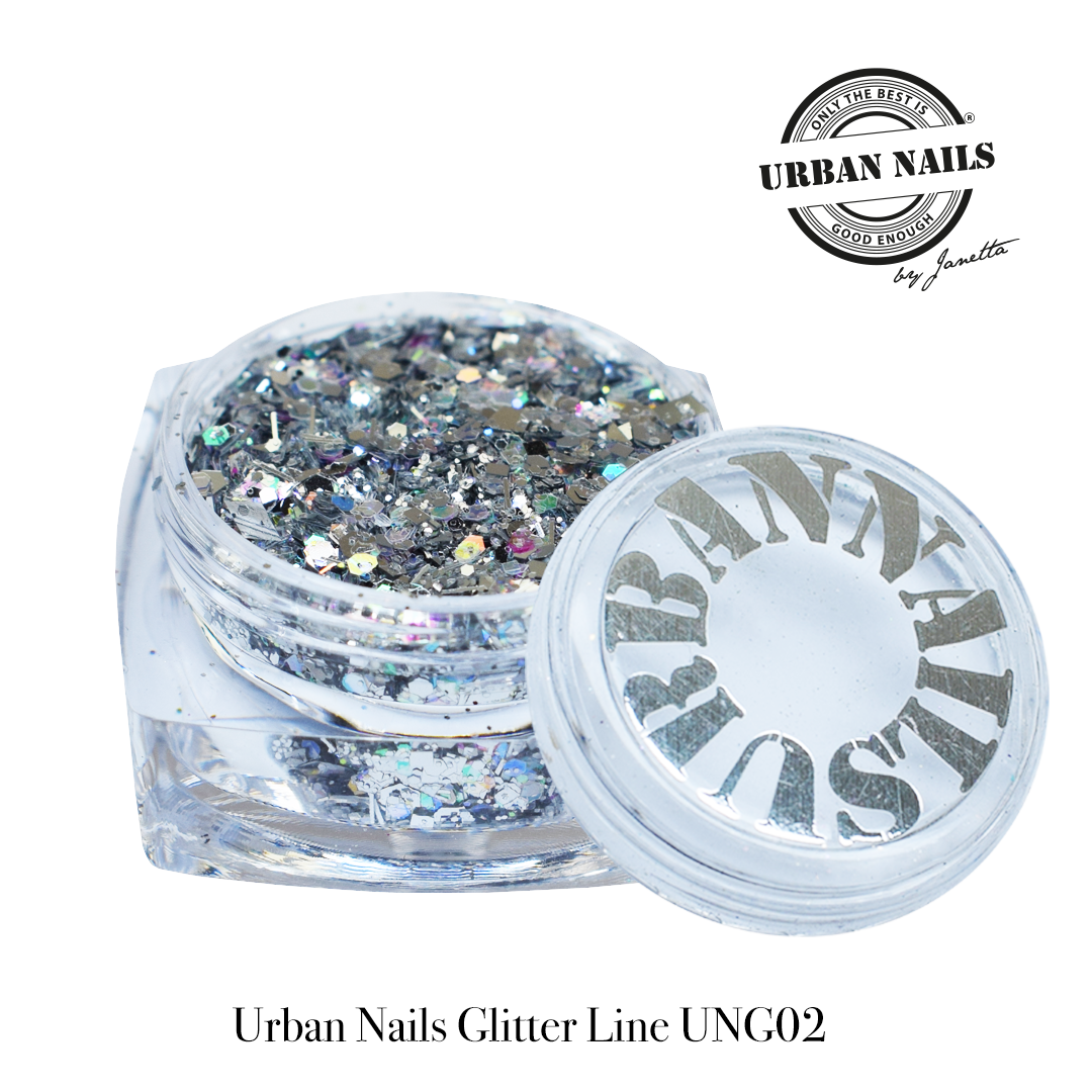 Urban Nails Glitter Line UNG 02 Zilver