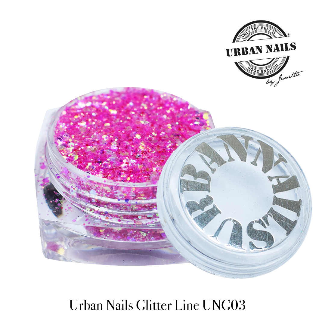 Urban Nails Glitter Line UNG 03 Fuchsia