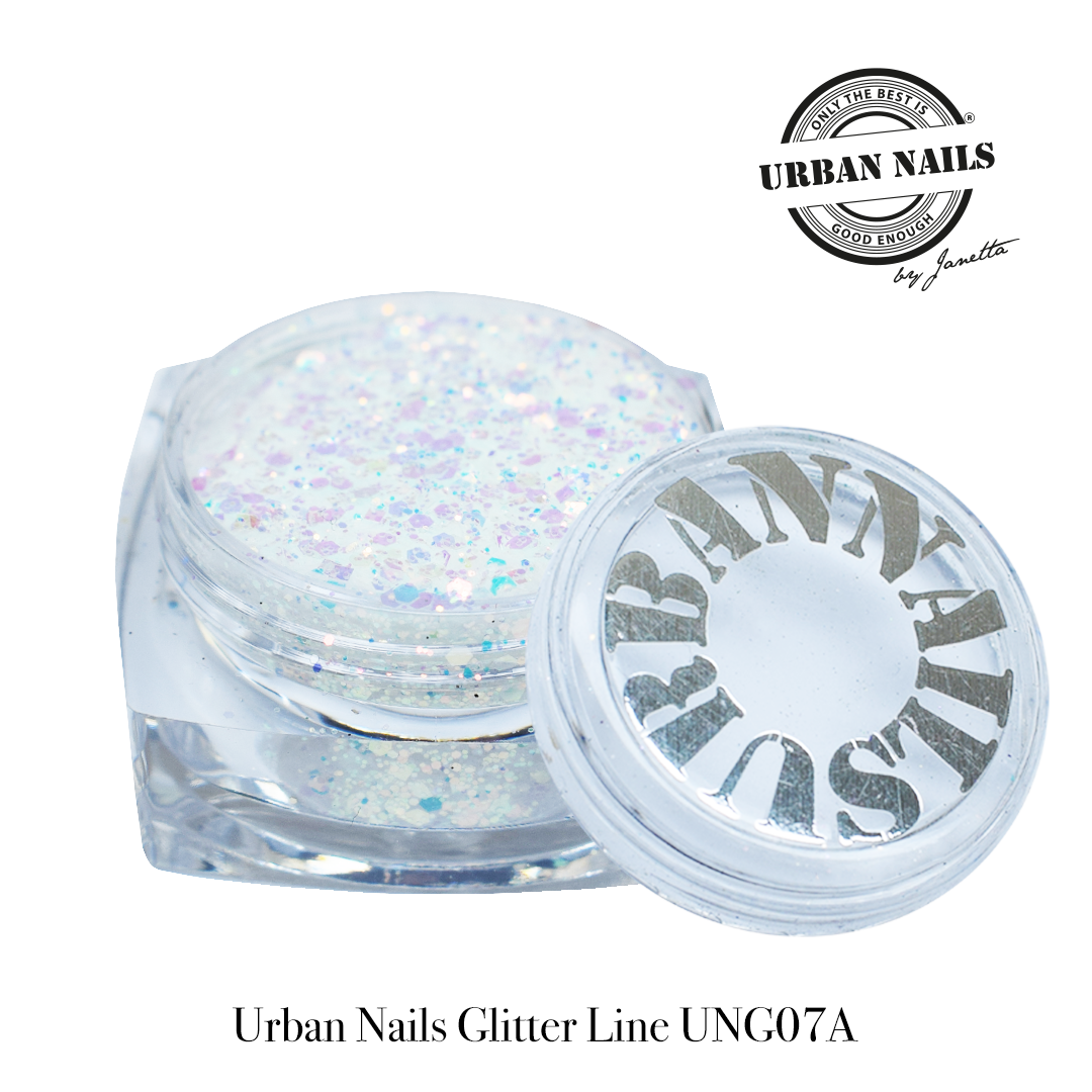 Urban Nails Glitter Line UNG 07- A Mix Wit Roze