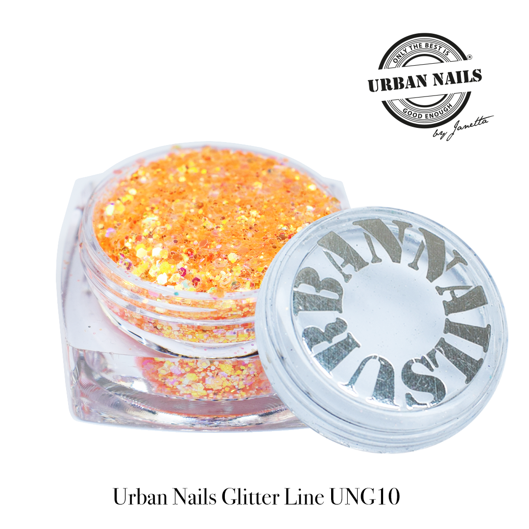 Urban Nails Glitter Line UNG 10 Oranje