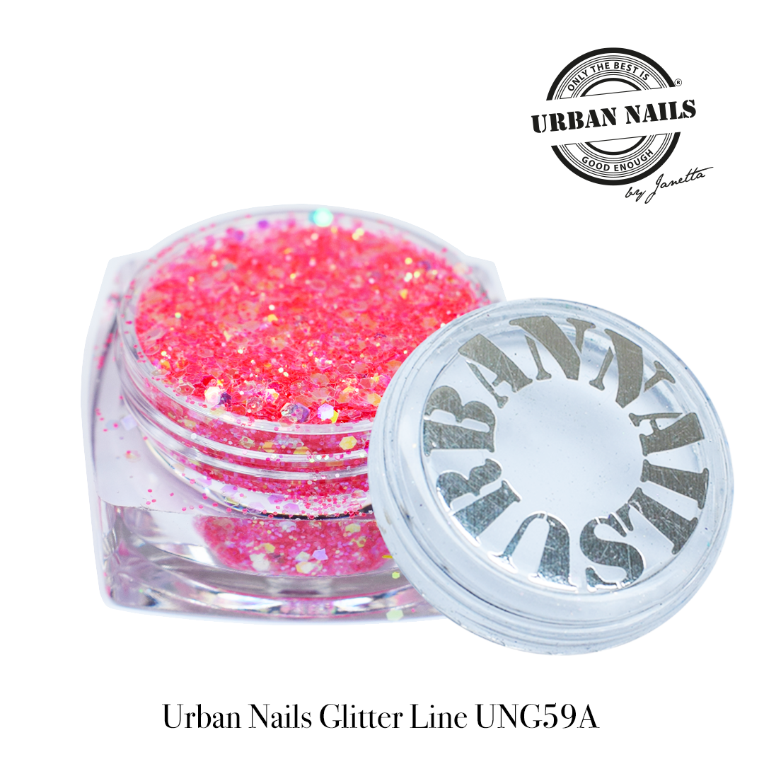 Urban Nails Glitter Line  UNG 59- A Fel Roze