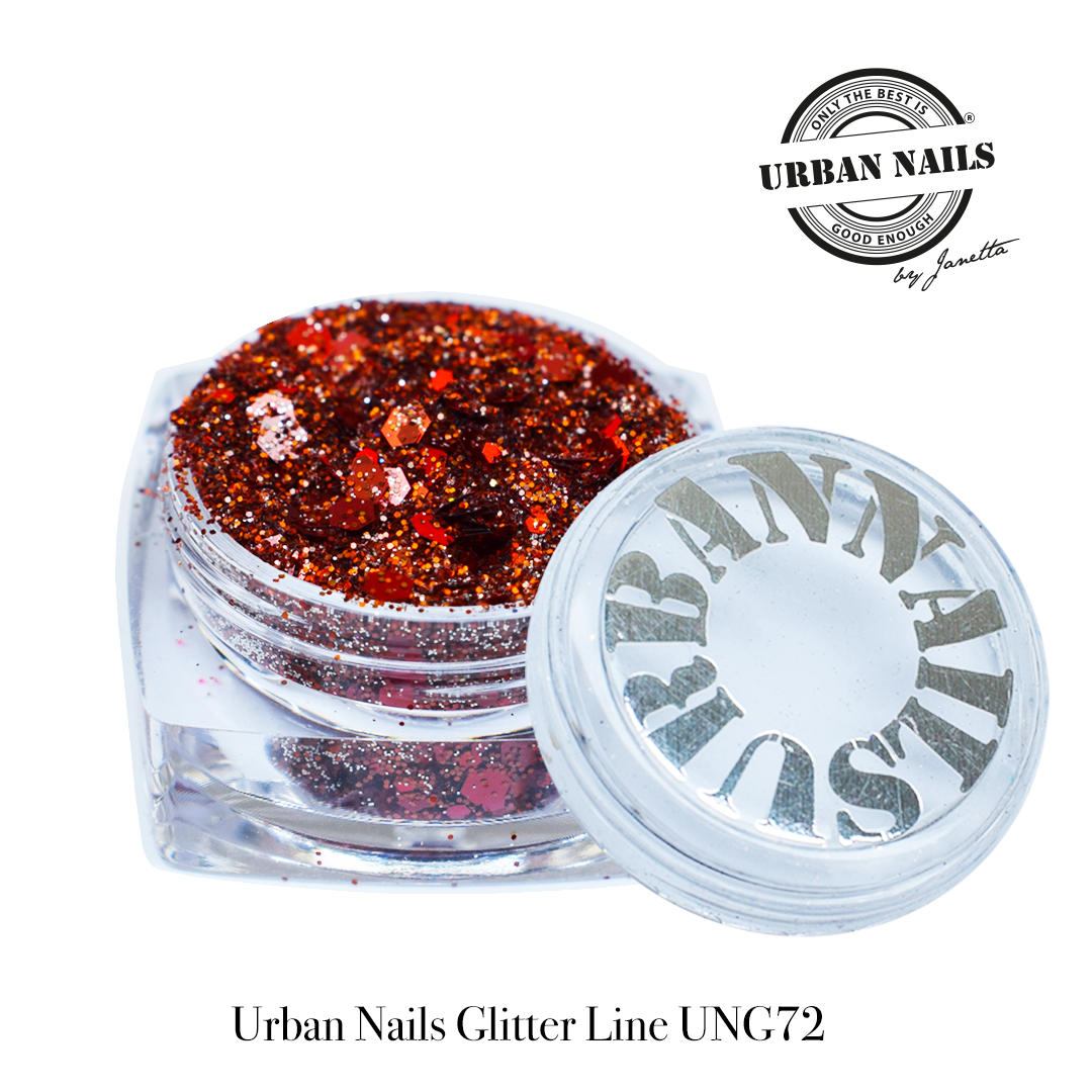 Urban Nails Glitter Line  UNG 72 Roest