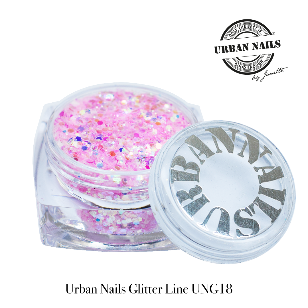 Urban Nails Glitter Line UNG 18 Licht Roze