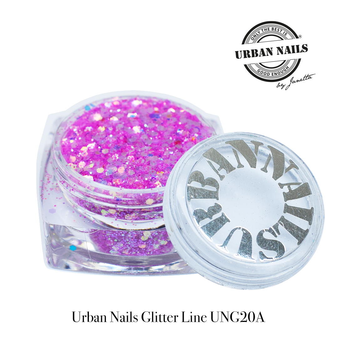 Urban Nails Glitter Line UNG 20-A Fel Roze