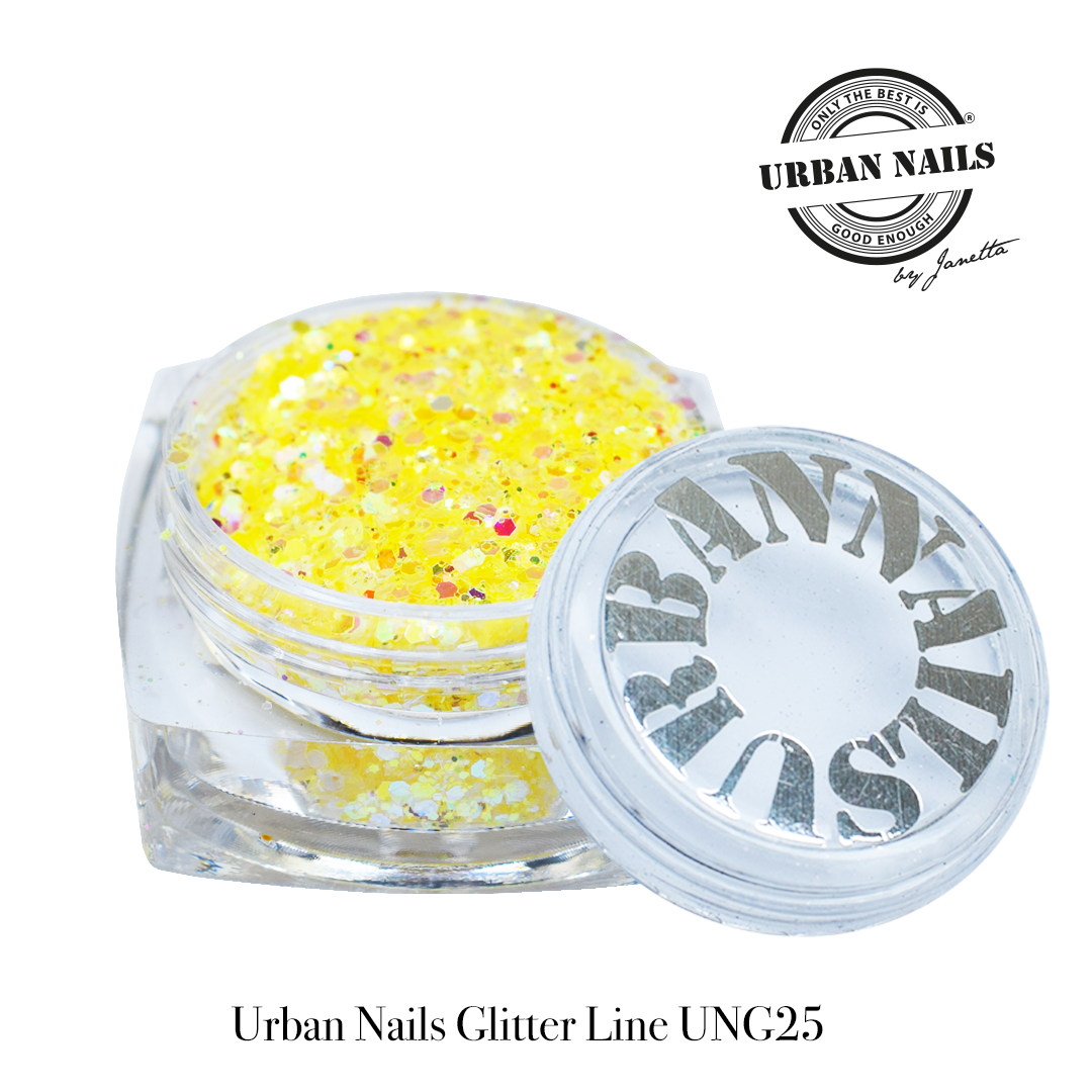 Urban Nails Glitter Line UNG 25 Geel