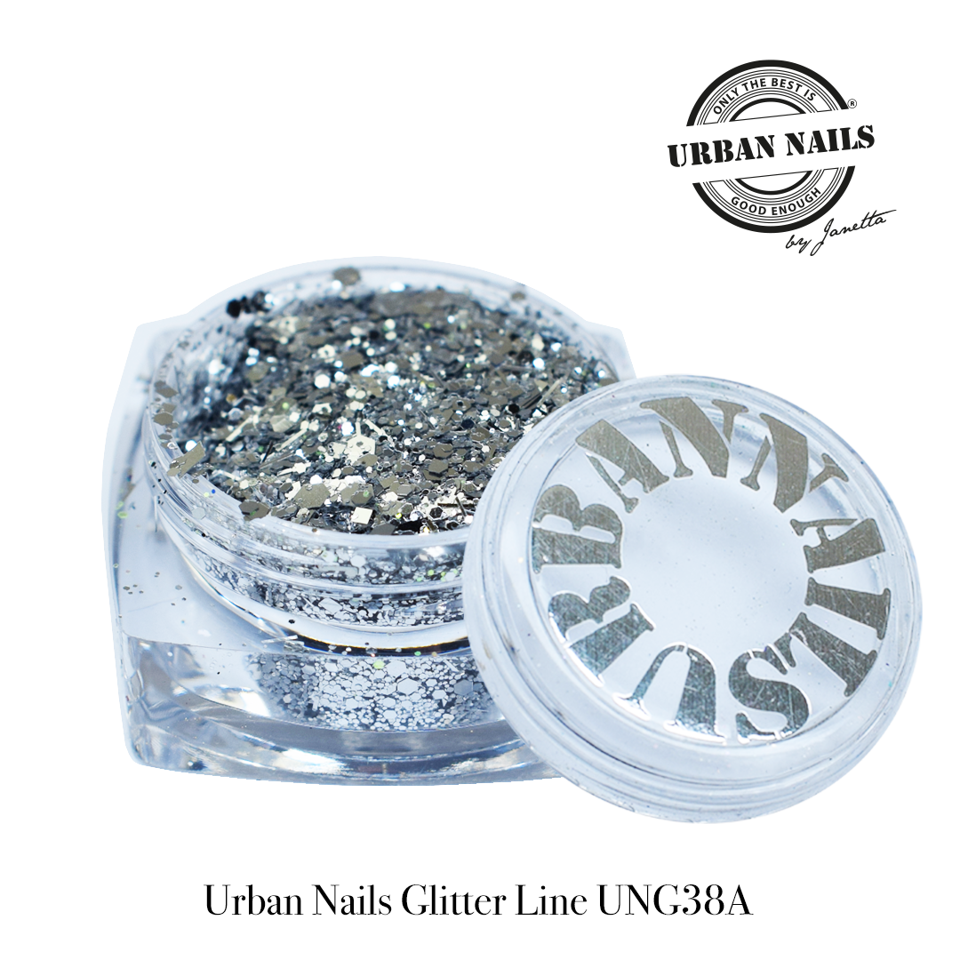 Urban Nails Glitter Line UNG 38 -A Zilver