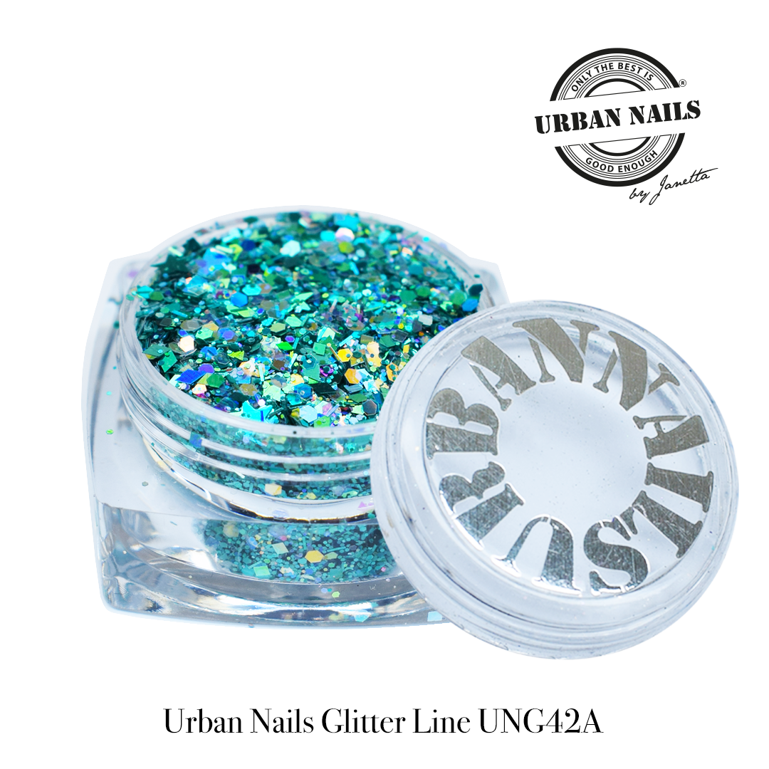 Urban Nails Glitter Line UNG 42- A Blauw Groen