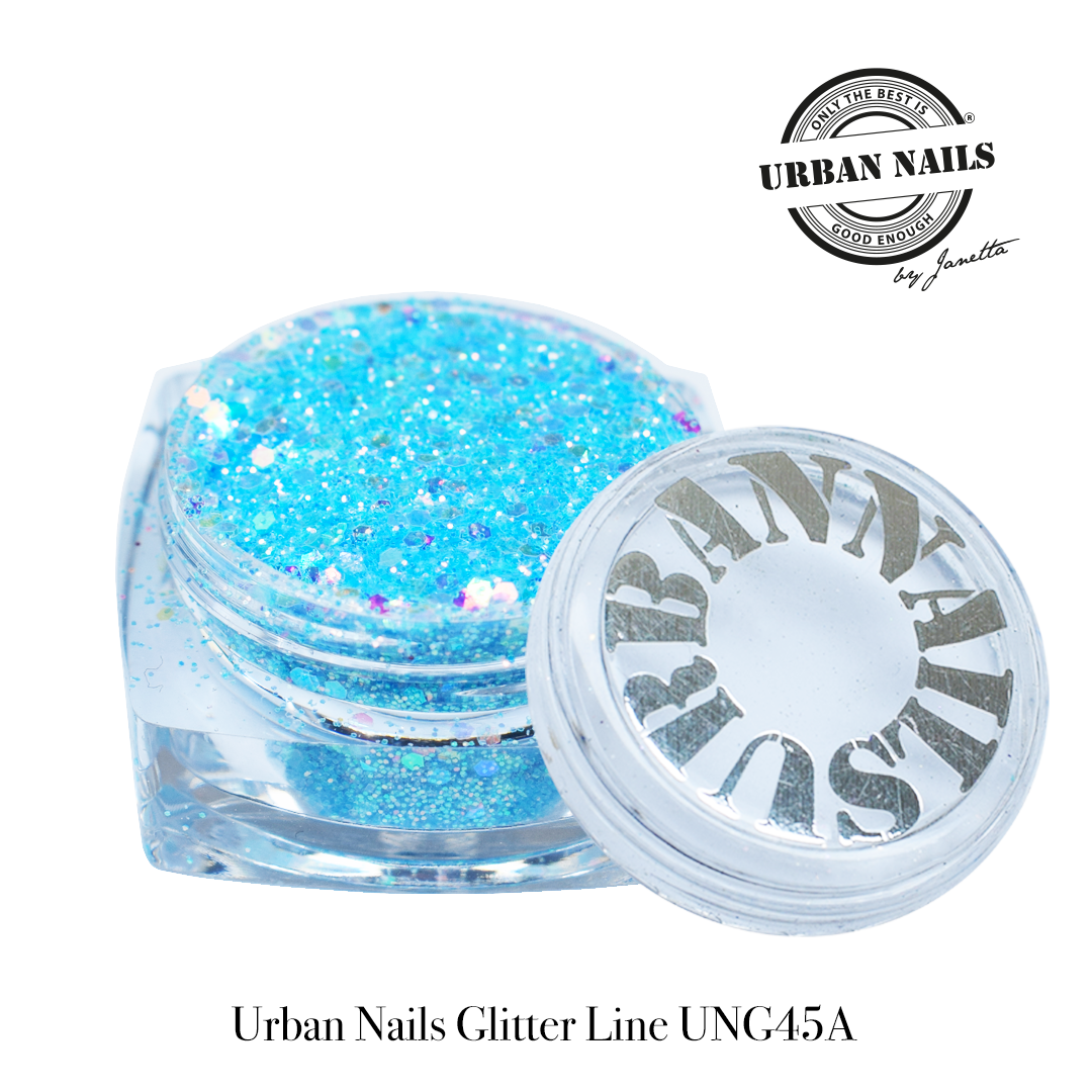 Urban Nails Glitter Line UNG 45 - A Turquoise Blauw