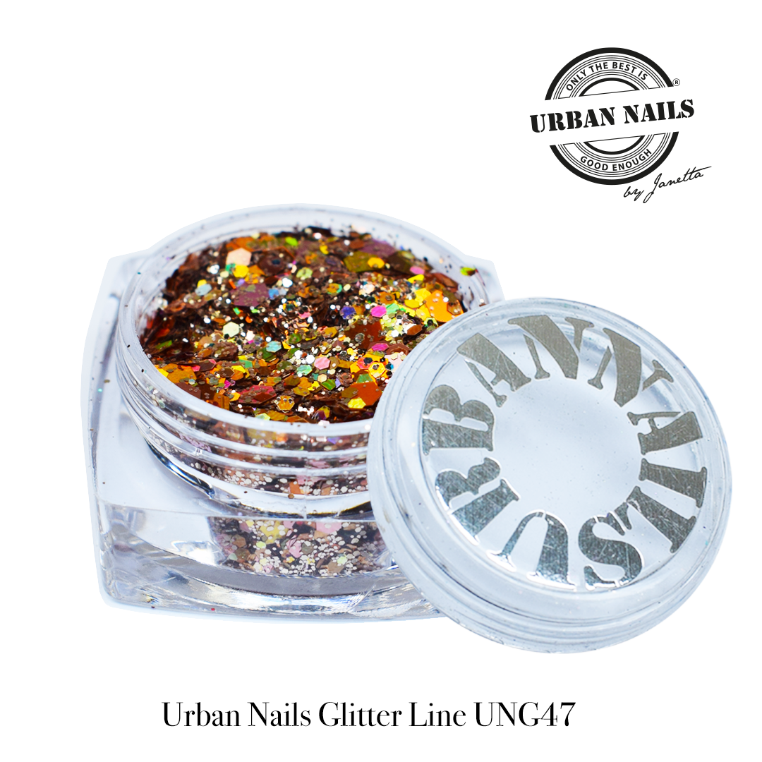 Urban Nails Glitter Line UNG 47 Koper Oranje