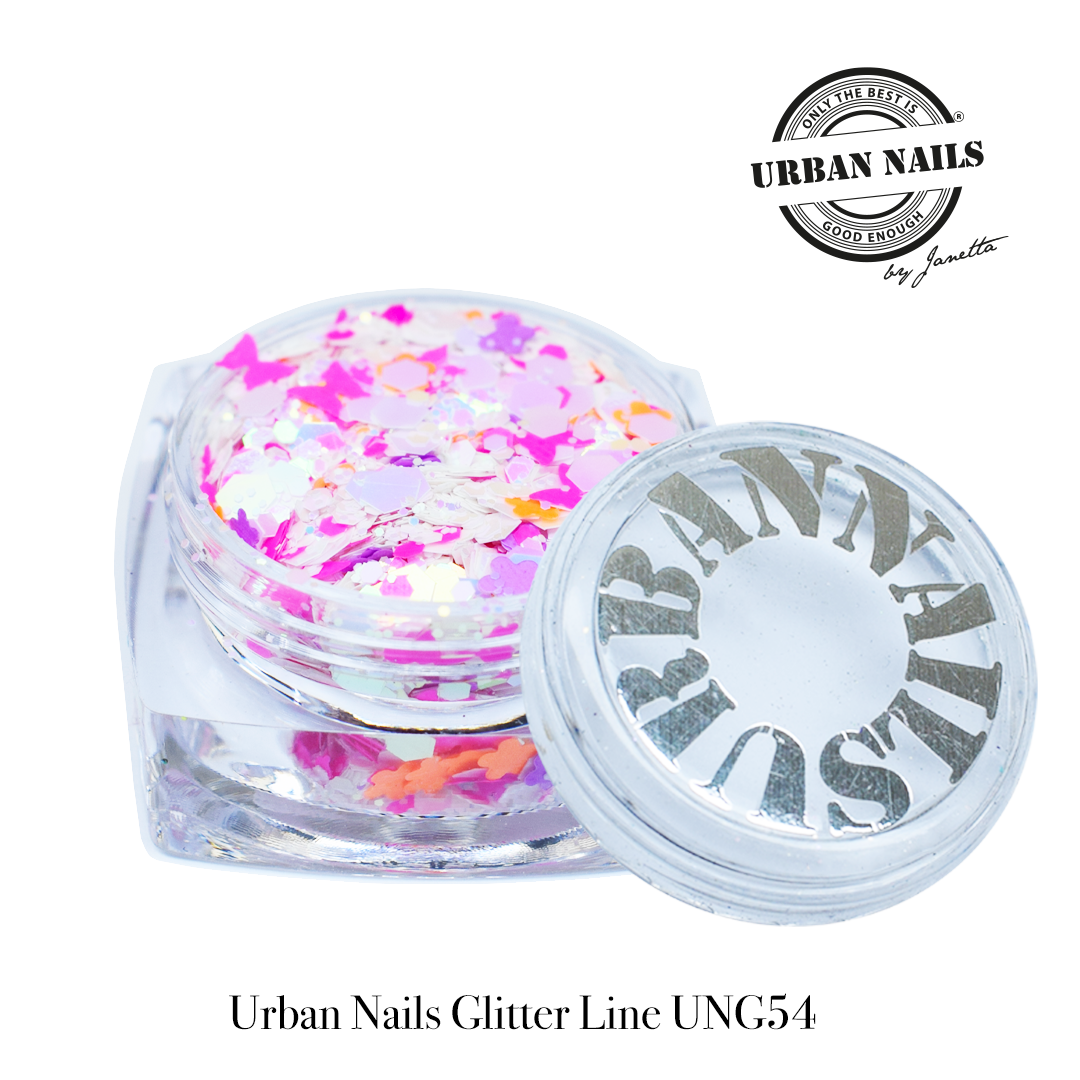 Urban Nails Glitter Line UNG 54 Candy Mix Roze