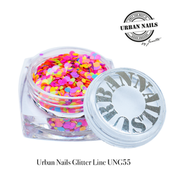 Urban Nails Glitter Line UNG 55 Carnaval Mix Oranje