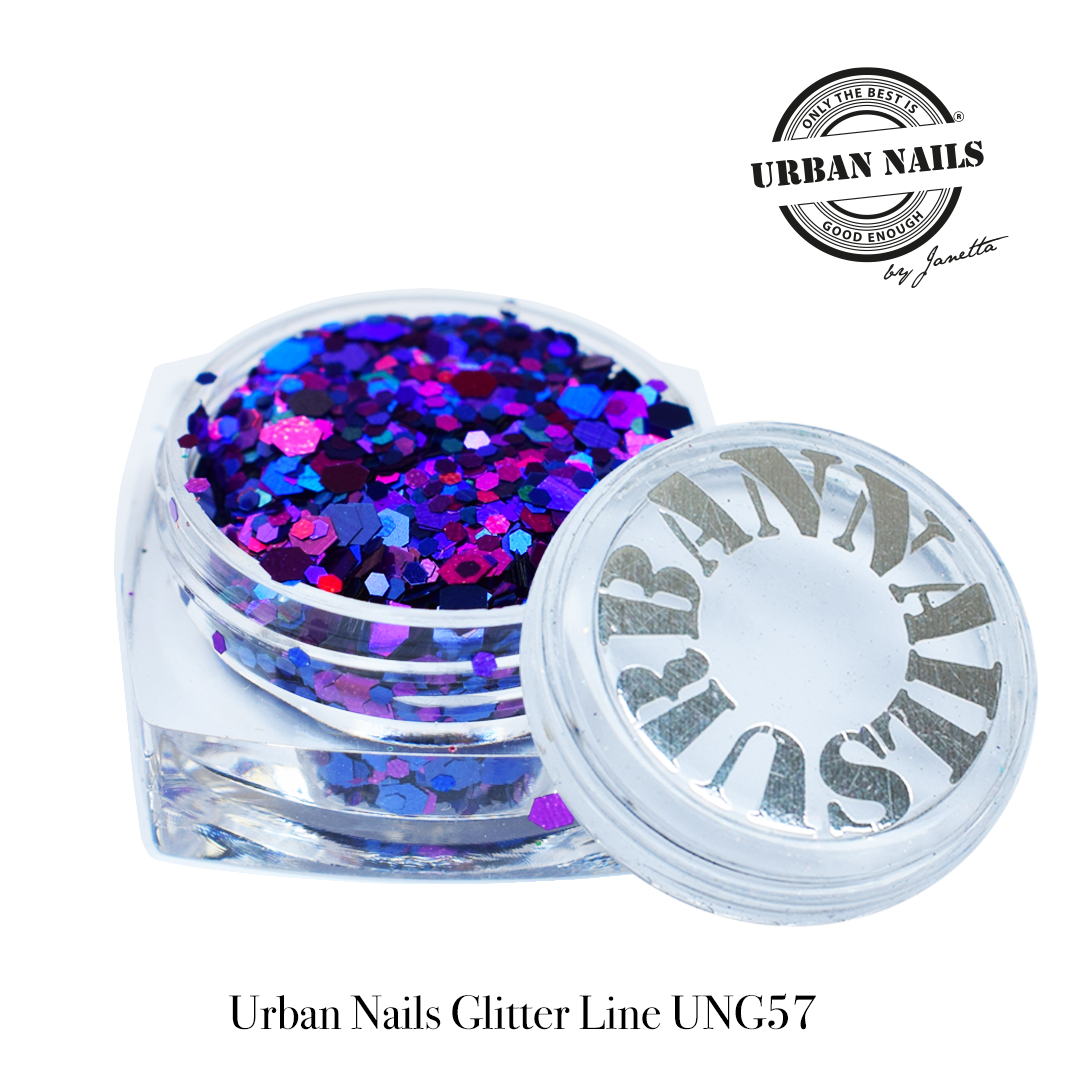 Urban Nails Glitter Line UNG 57 Donkerpaars