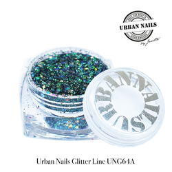 Urban Nails Glitter Line UNG 64- A Petrol Blauw